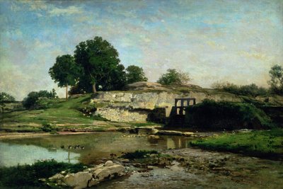 La Cerradura en Optevoz, 1859 de Charles Francois Daubigny